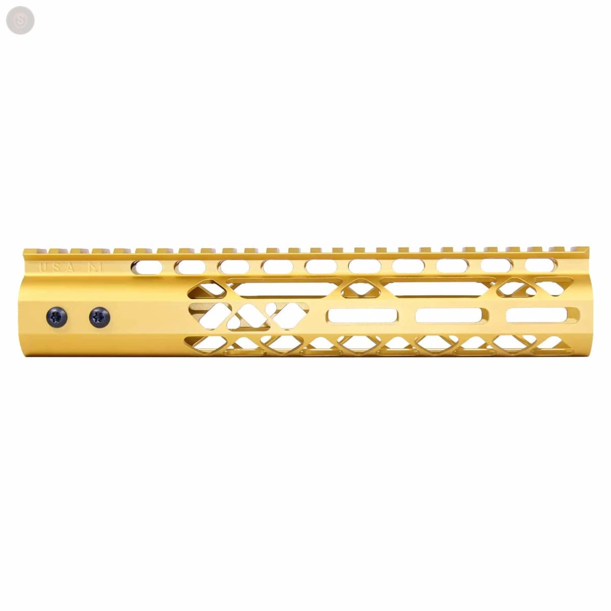 AR-15 10" M-LOK Free-Float Handguard with Monolithic Top Rail (Anodized Gold)