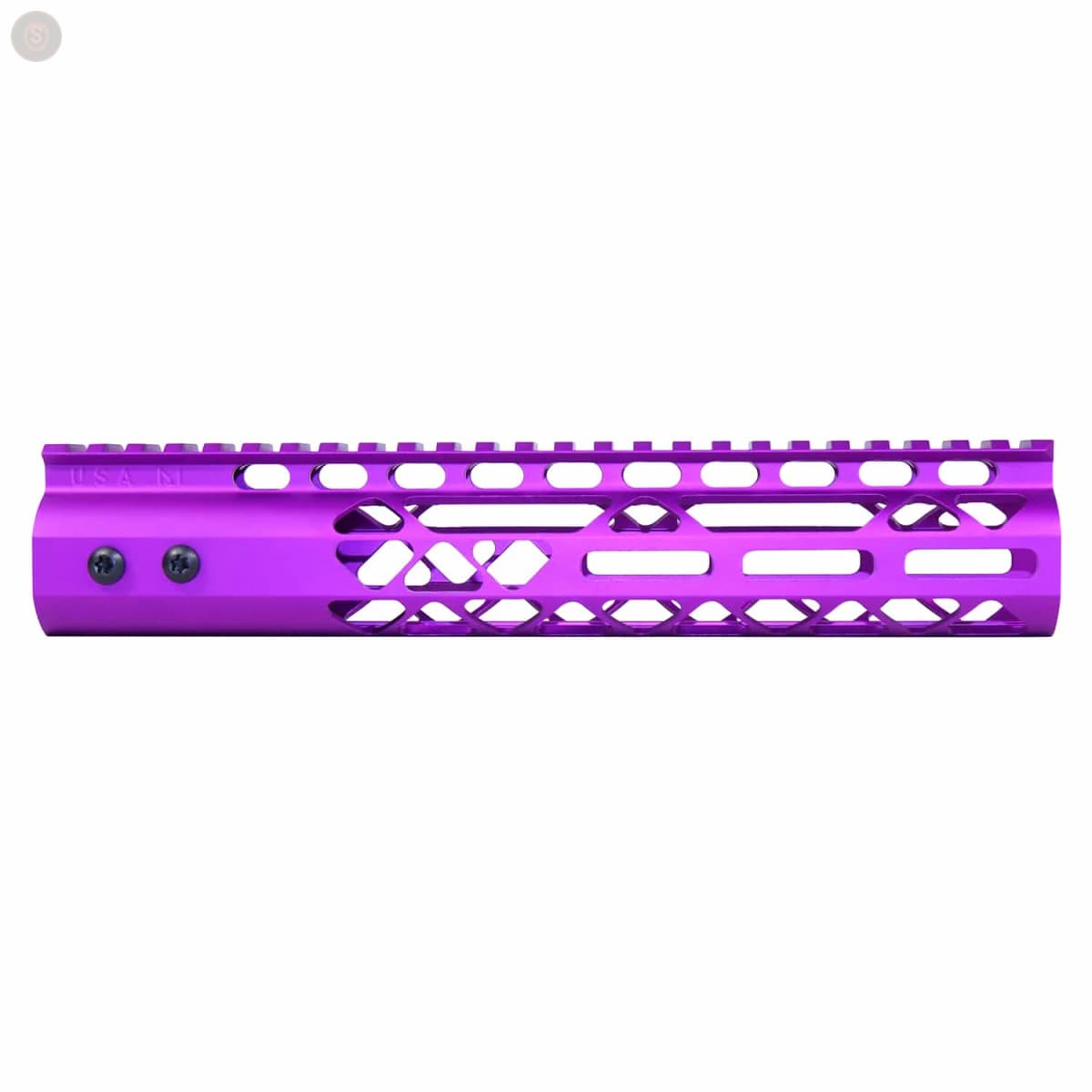 AR-15 10" M-LOK Free-Float Handguard with Monolithic Top Rail (Anodized Purple)