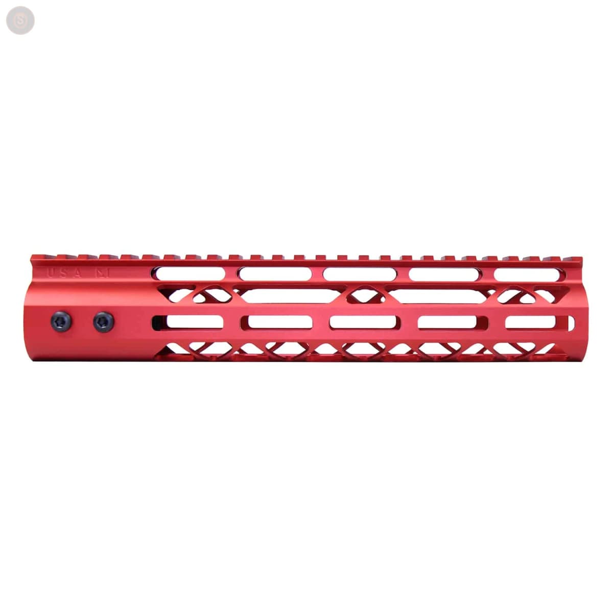 AR-15 10" M-LOK Free-Float Handguard with Monolithic Top Rail (Anodized Red)