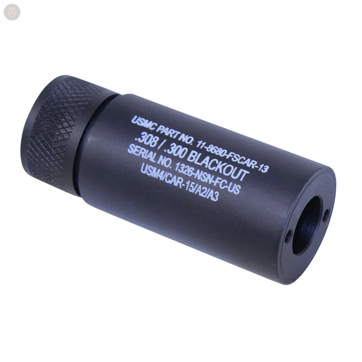 AR-10 .308 Cal 3.0” Barrel Shroud (Anodized Black) (Laser Engraved)