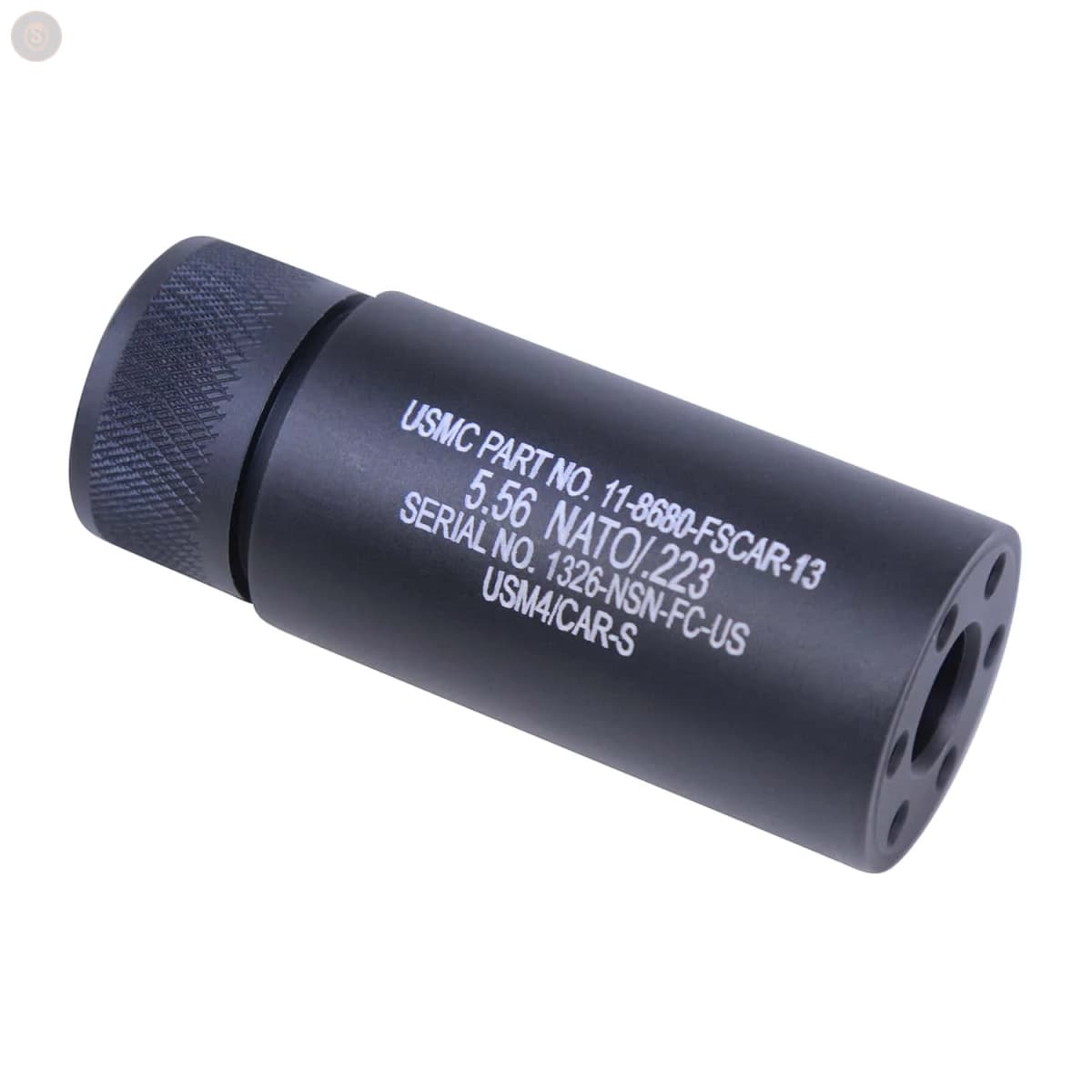 AR-15 3" Barrel Shroud, Laser Engraved (Anodized Black)
