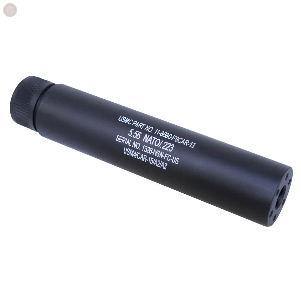 AR-15 6.0” Barrel Shroud (Anodized Black) (Laser Engraved)