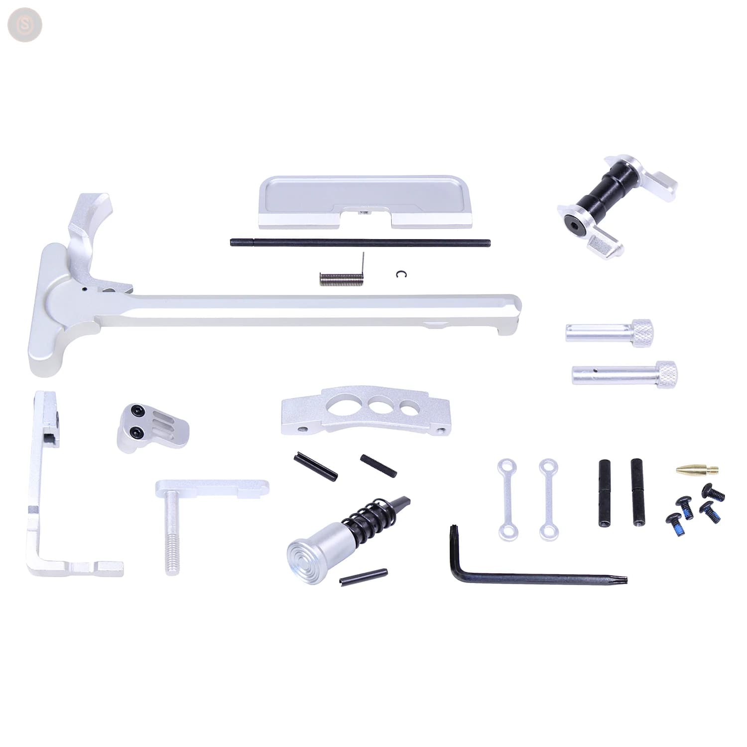 AR-15 Anodized Hardware Accent Kit (Anodized Clear)