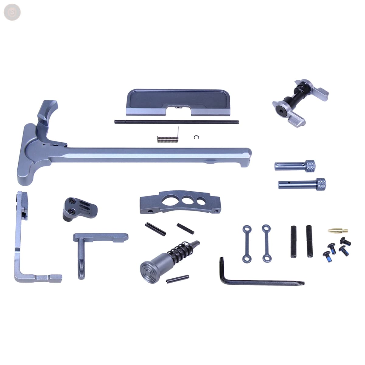 AR-15 Anodized Hardware Accent Kit (Anodized Grey)