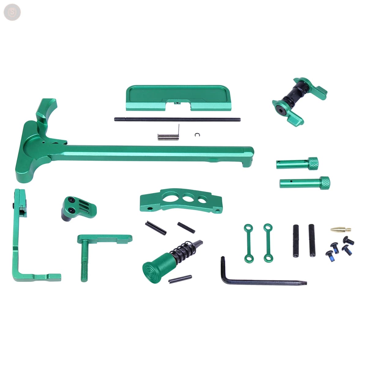 AR-15 Anodized Hardware Accent Kit (Anodized Irish Green)