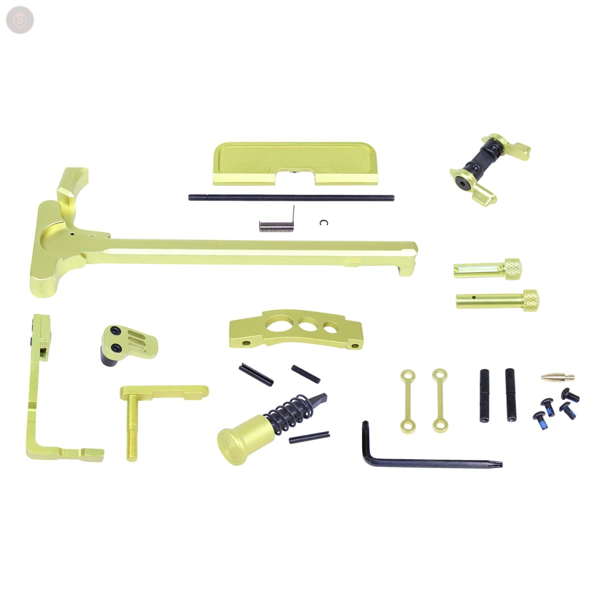AR-15 Anodized Hardware Accent Kit (Anodized Neon Yellow)