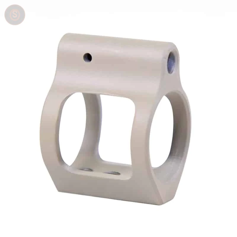 AR-15 Skeletonized Steel Low-Profile Gas Block (Flat Dark Earth, USA Made)