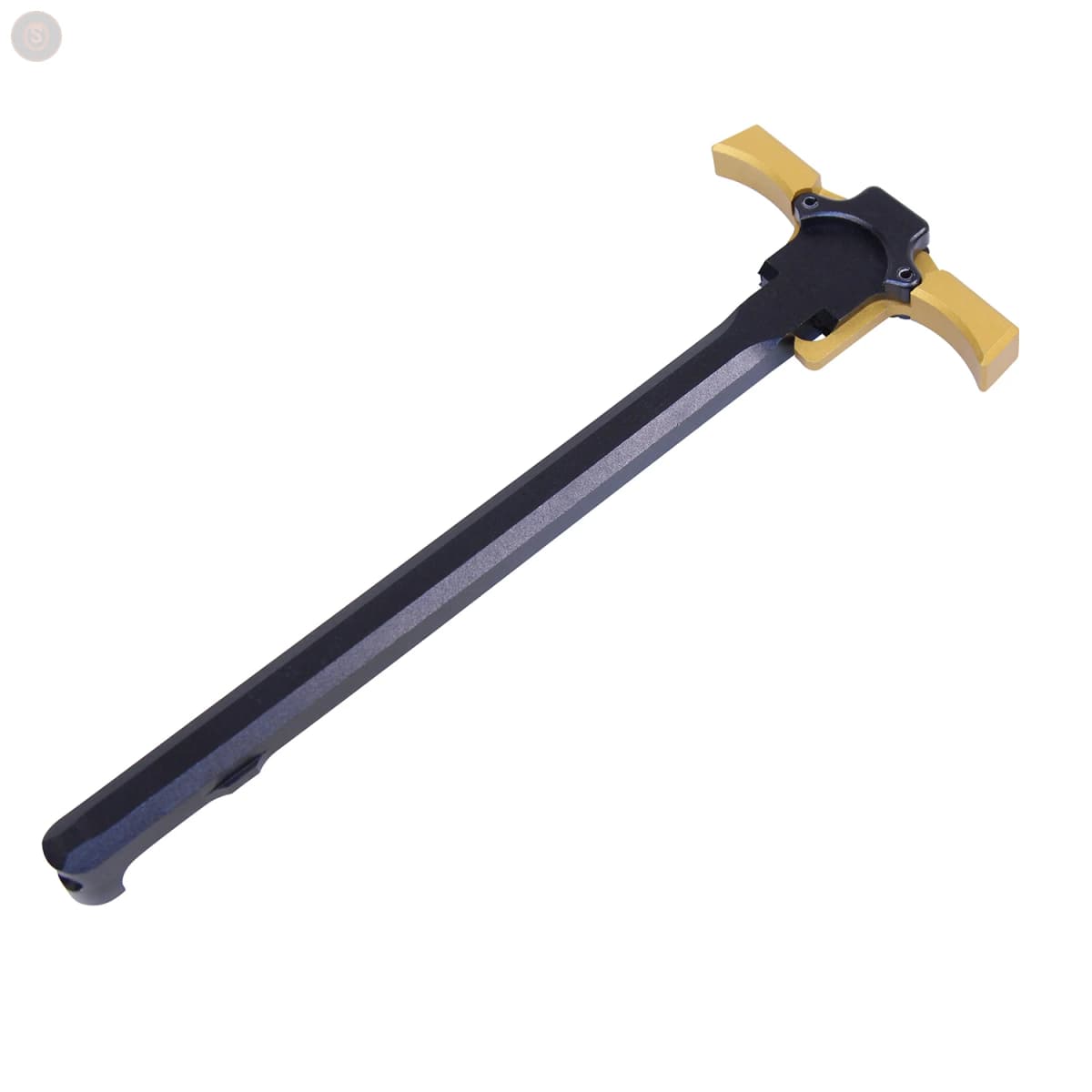AR-15 Ambidextrous Charging Handle (Anodized Black / Gold Levers)