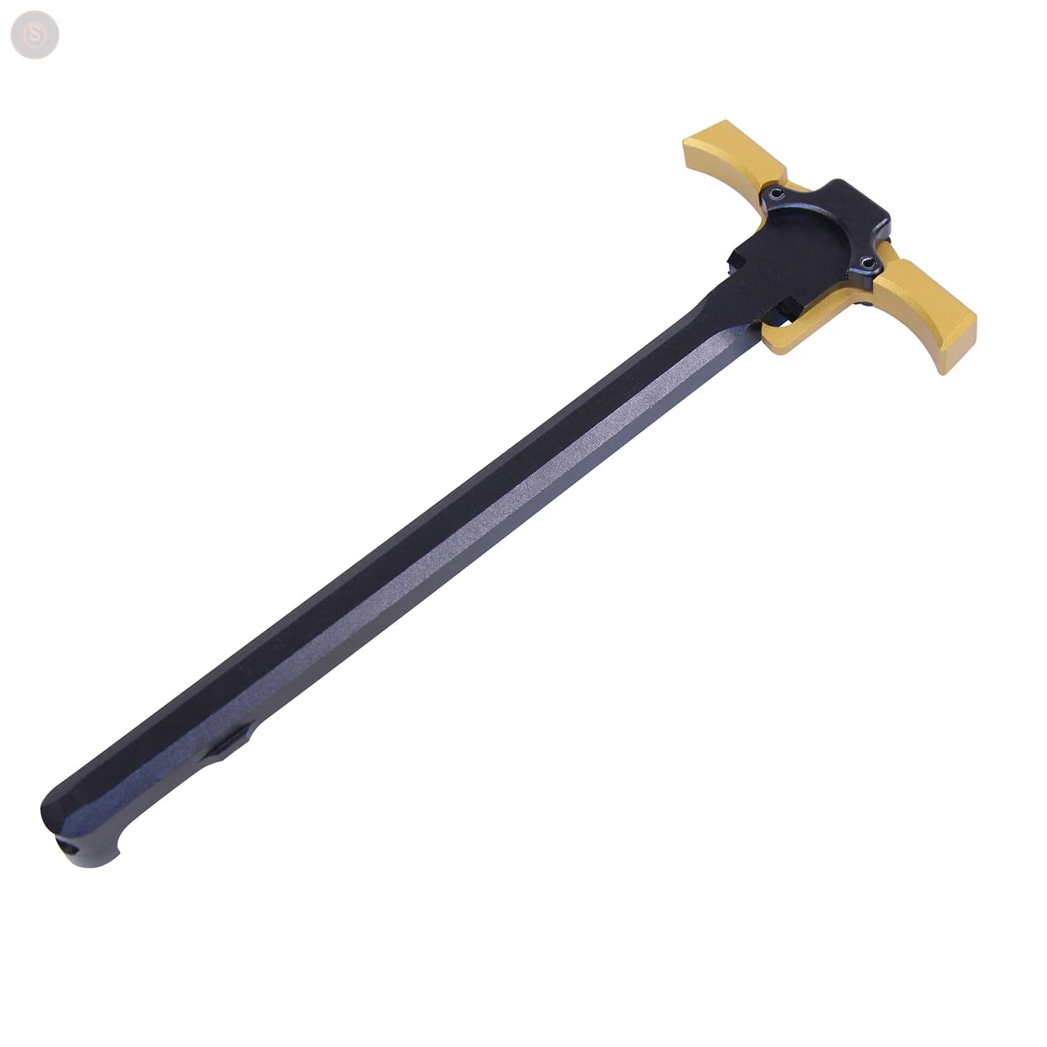 AR-15 Ambidextrous Charging Handle (Anodized Black / Gold Levers)