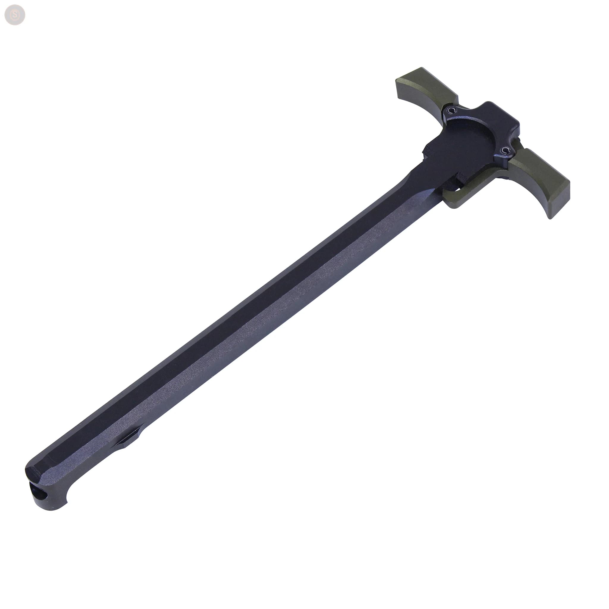 AR-15 Ambidextrous Charging Handle (Anodized Black / Green Levers)