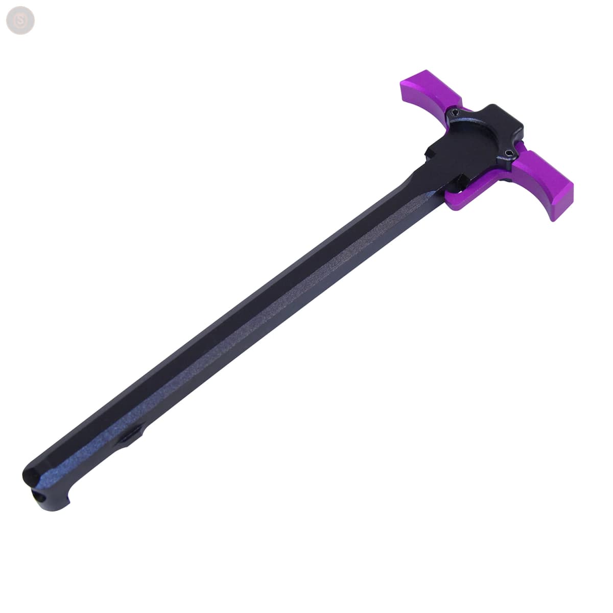 AR-15 Ambidextrous Charging Handle (Anodized Black / Purple Levers)