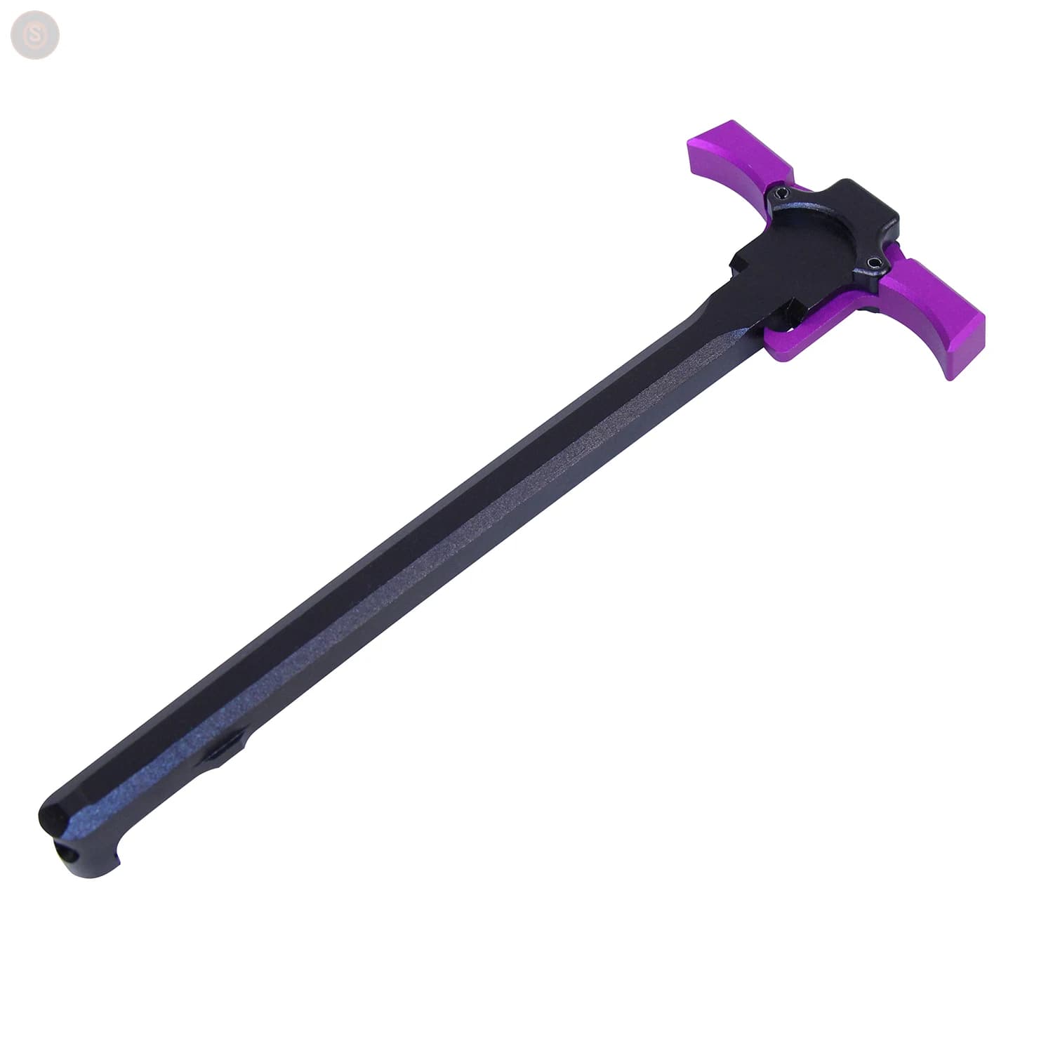AR-15 Ambidextrous Charging Handle (Anodized Black / Purple Levers)