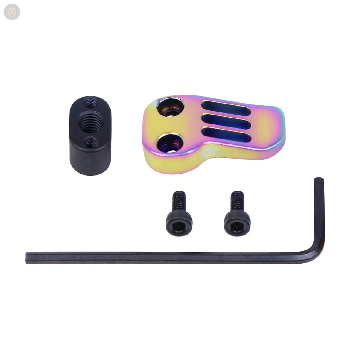 AR-15 / AR .308 Extended Mag Catch Paddle Release (Matte Rainbow PVD Coated)