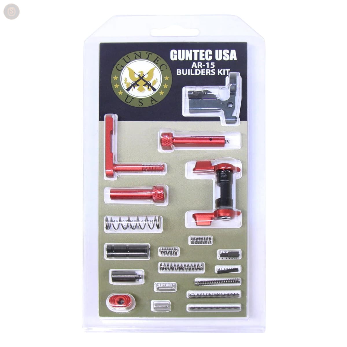 AR-15 Builders Kit w/Ambi Safety (Anodized Red)