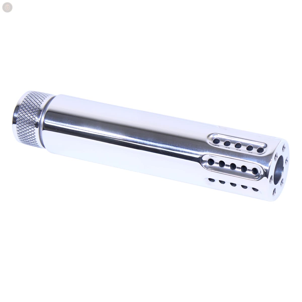 AR-15 Cal Slip-Over Barrel Shroud w/Multi-Port Muzzle Brake (High Polish)
