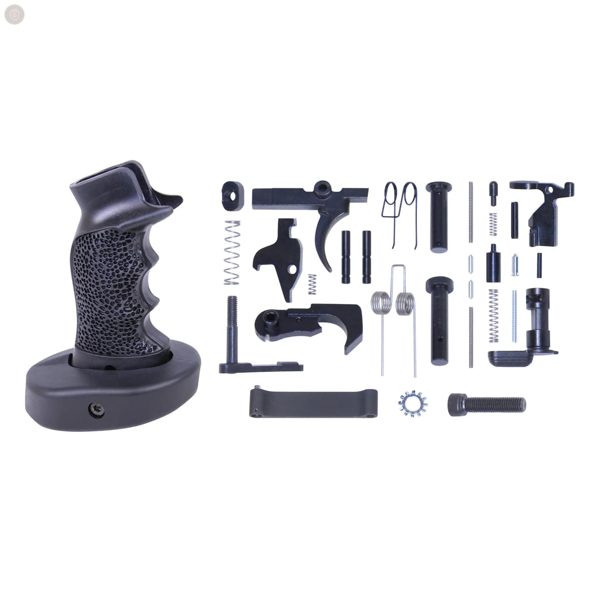 AR-15 Complete Lower Parts Kit w/Neoprene Rubber Sniper Grip