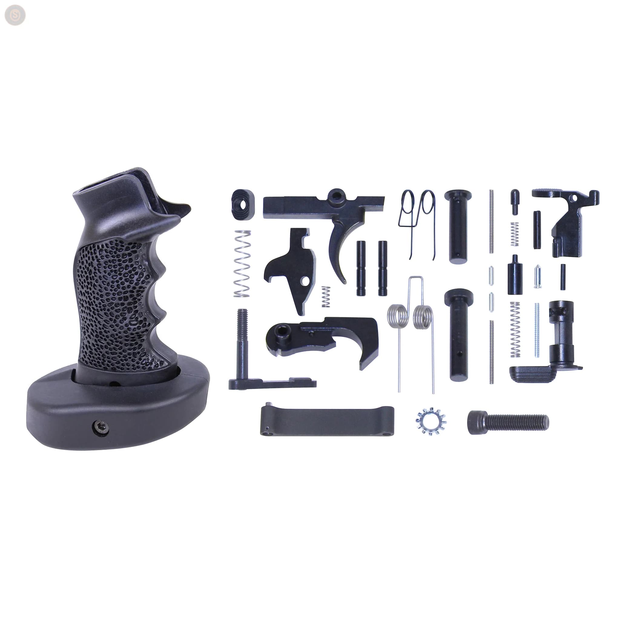 AR-15 Complete Lower Parts Kit w/Neoprene Rubber Sniper Grip