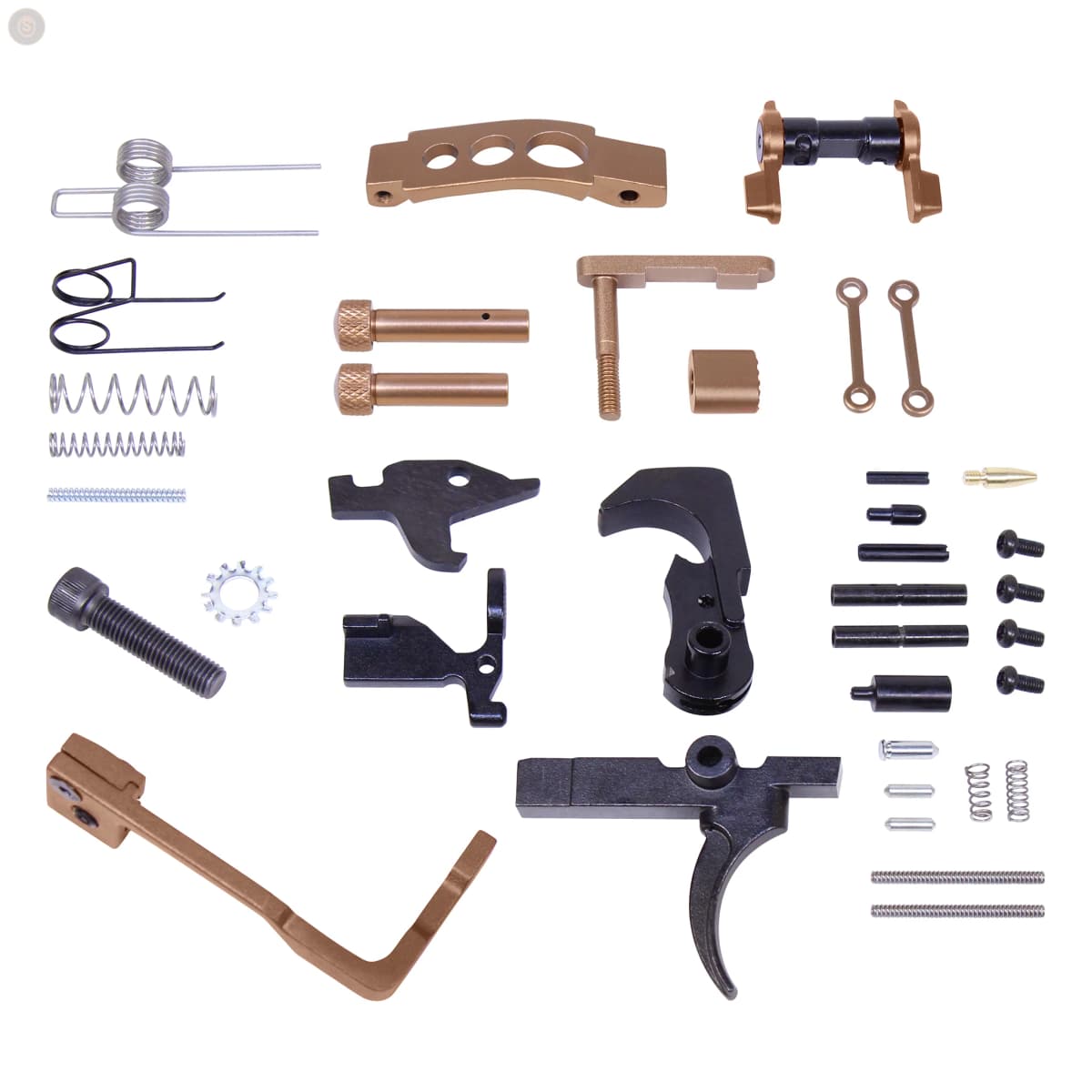 AR-15 Enhanced Lower Parts Kit w/Upgrades (Anodized Bronze)