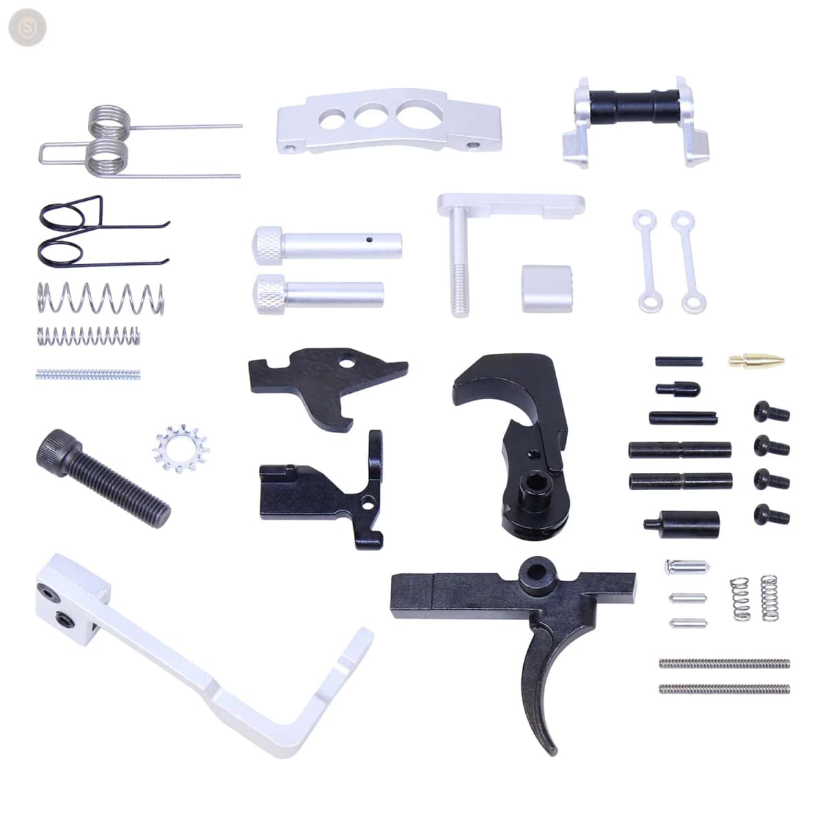 AR-15 Enhanced Lower Parts Kit w/Upgrades (Anodized Clear)