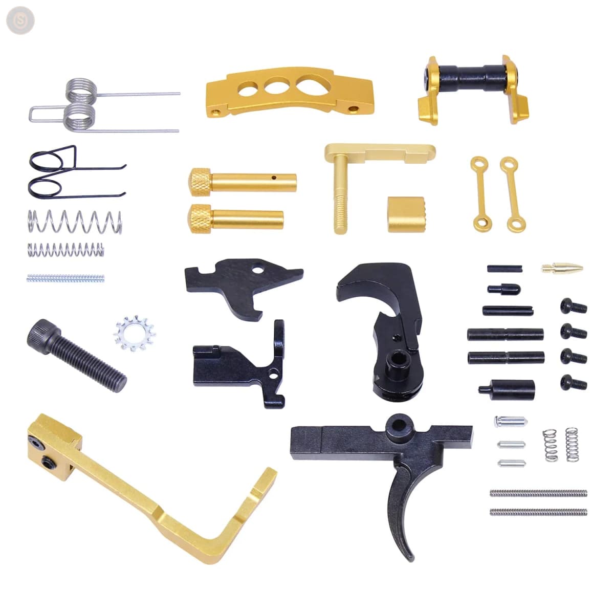 AR-15 Enhanced Lower Parts Kit w/Upgrades (Anodized Gold)