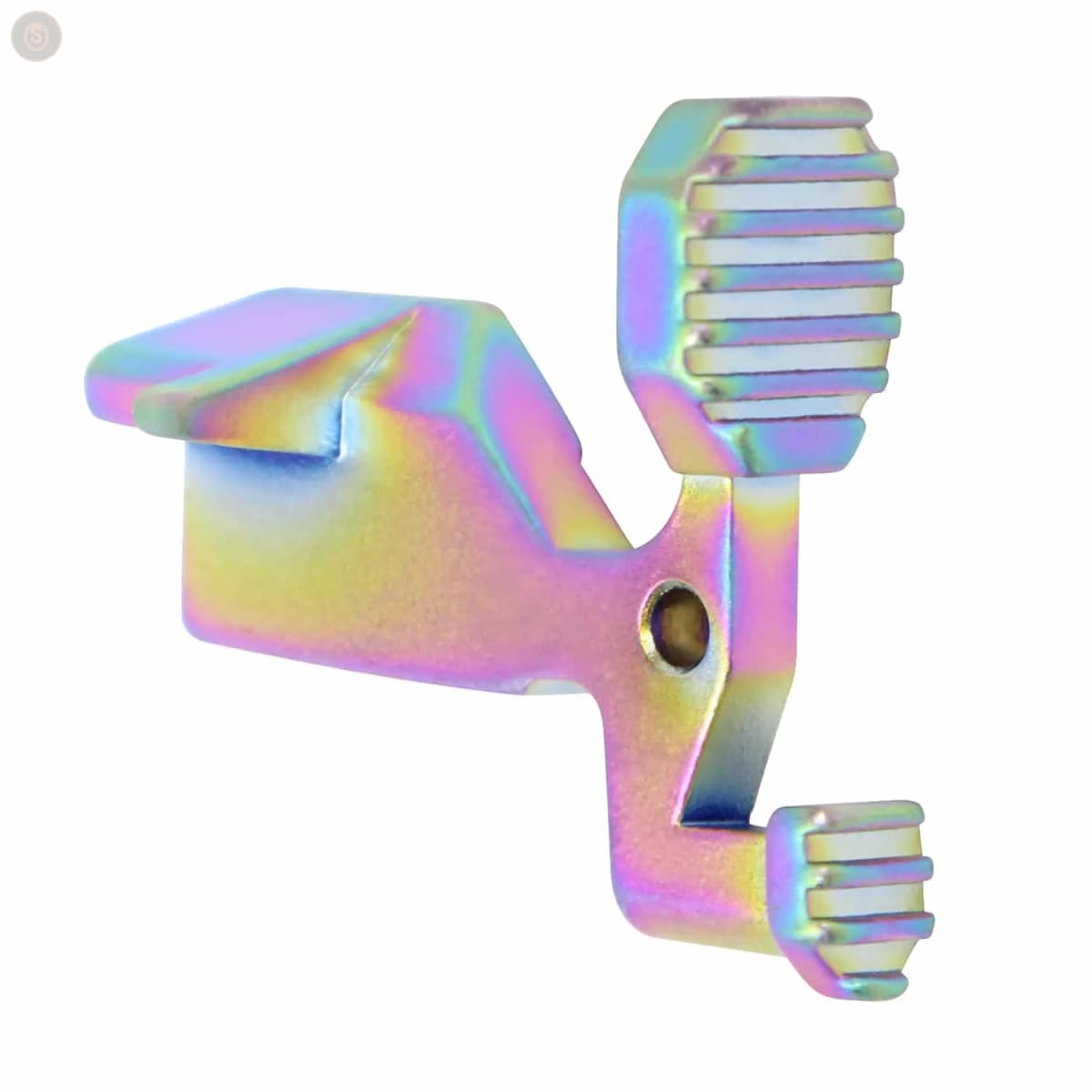 AR-15 Extended Ergonomic Bolt Catch (Matte Rainbow PVD Finish)