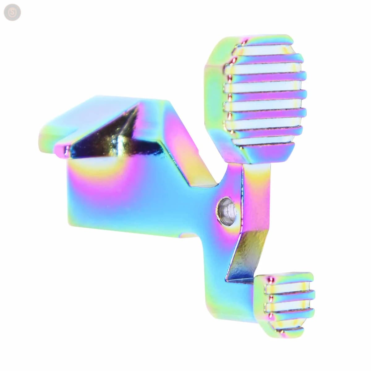 AR-15 Extended Ergonomic Bolt Catch (Rainbow PVD Finish)
