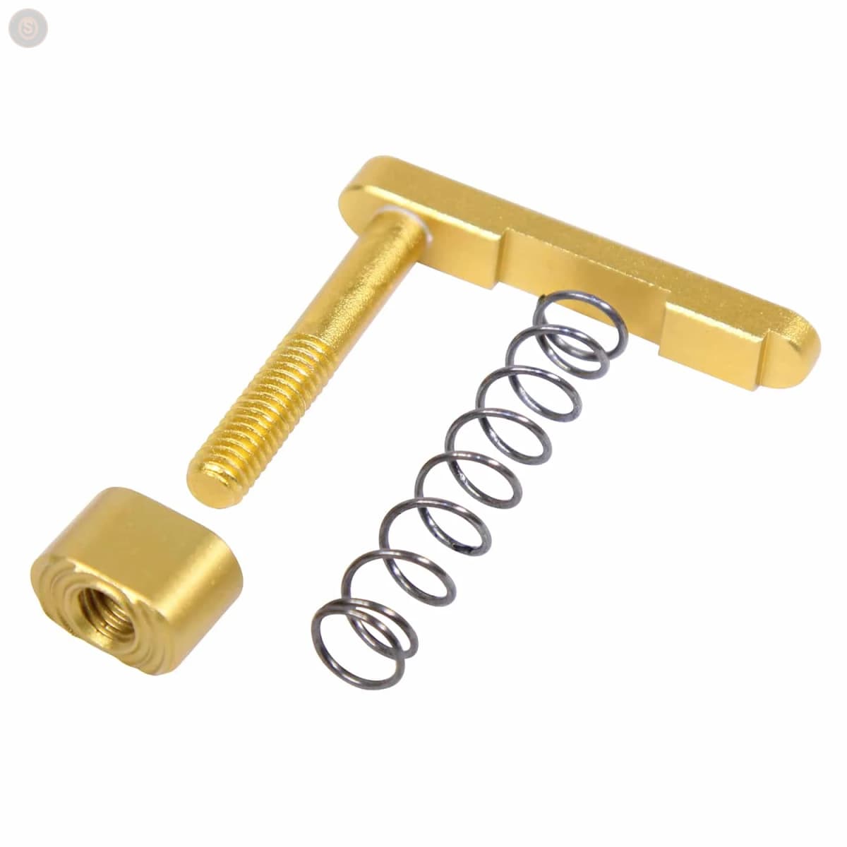 AR-15 Mag Catch Assembly w/Extended Mag Button (Anodized Gold)