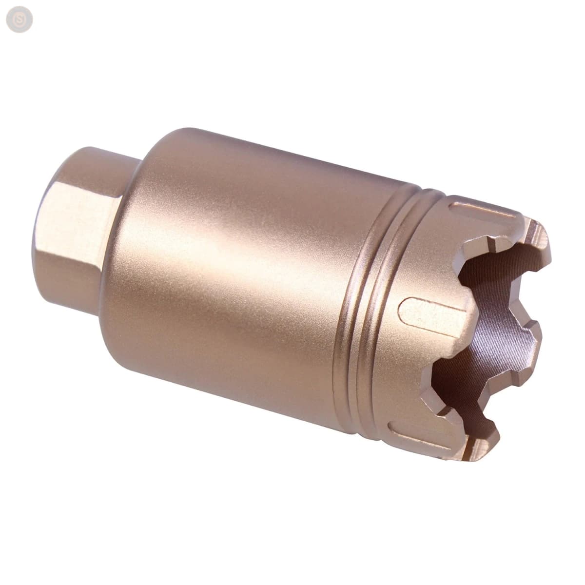 AR-15 Micro ‘Trident’ Flash Can w/Glass Breaker (Anodized Bronze)