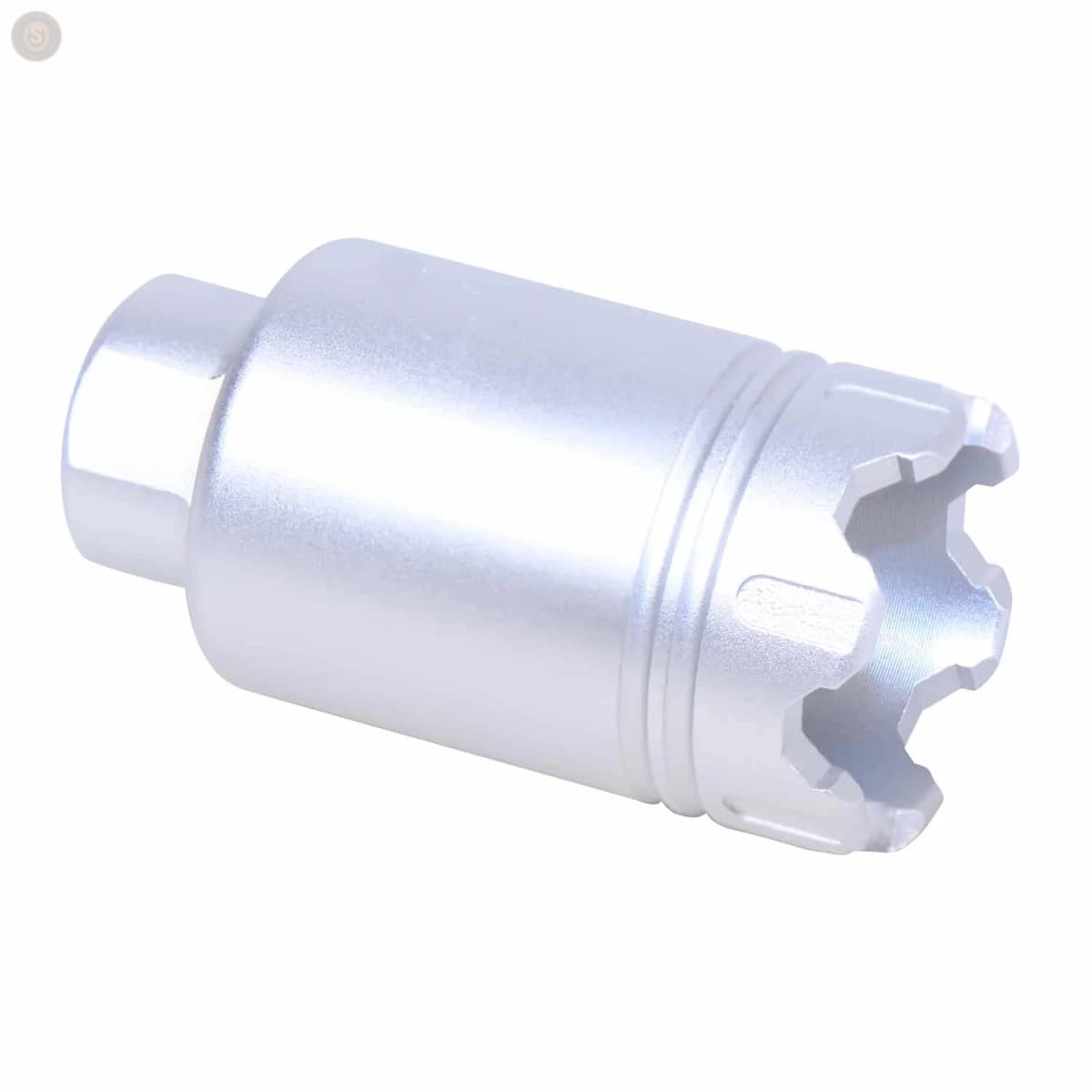 AR-15 Micro ‘Trident’ Flash Can w/Glass Breaker (Anodized Clear)
