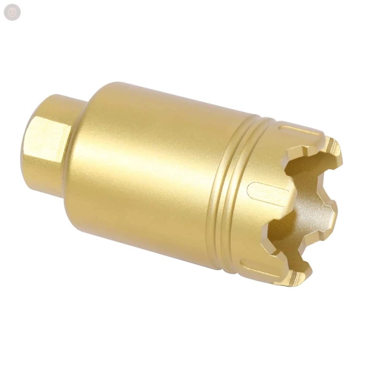 AR-15 Micro ‘Trident’ Flash Can w/Glass Breaker (Anodized Gold)