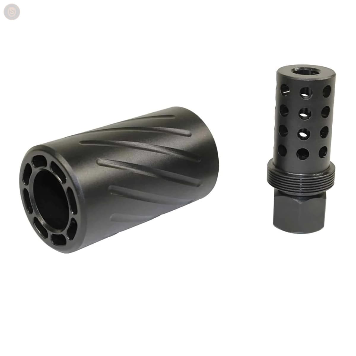 AR-15 Muzzle Compensator w/QD Blast Shield (9mm) (1/2 X 28)