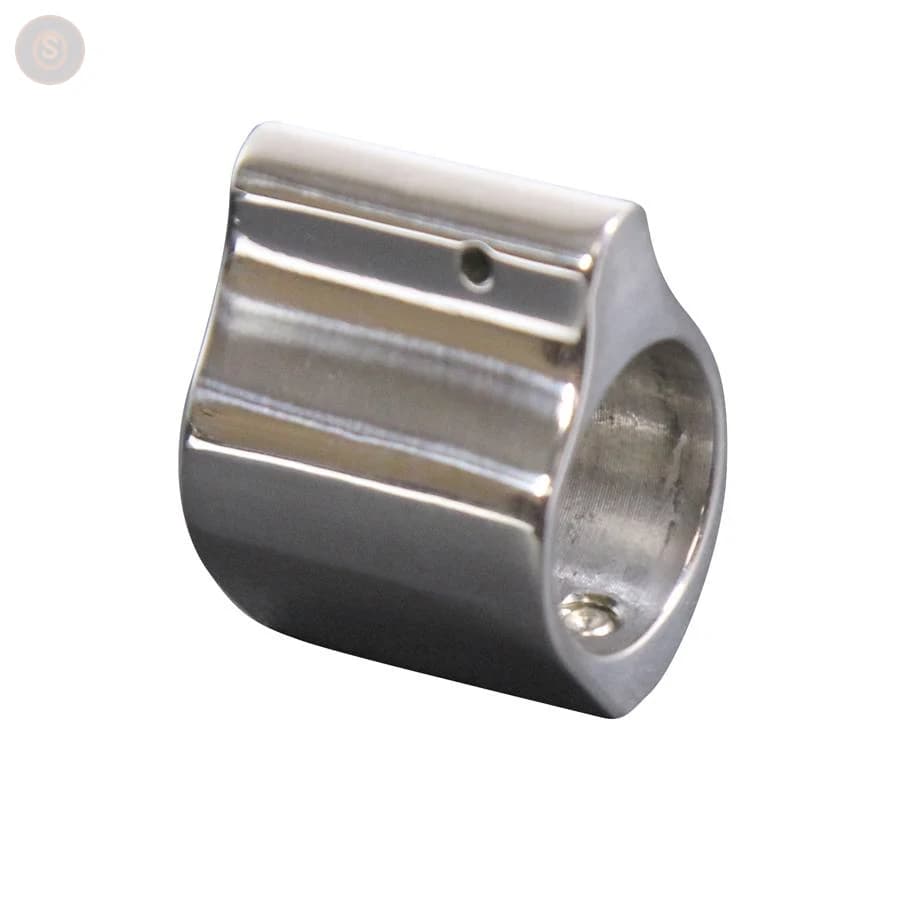 AR-15 Polished Stainless Steel Low-Profile Gas Block