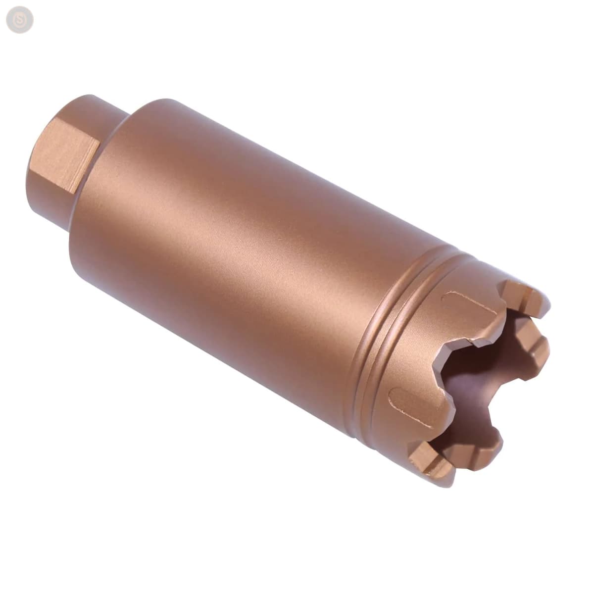 AR-15 Slim Line ‘Trident’ Flash Can w/Glass Breaker (Anodized Bronze)