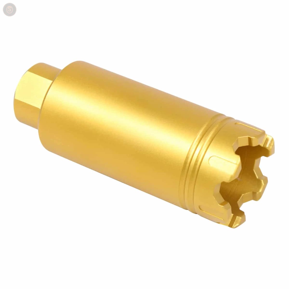 AR-15 Slim Line ‘Trident’ Flash Can w/Glass Breaker (Anodized Gold)