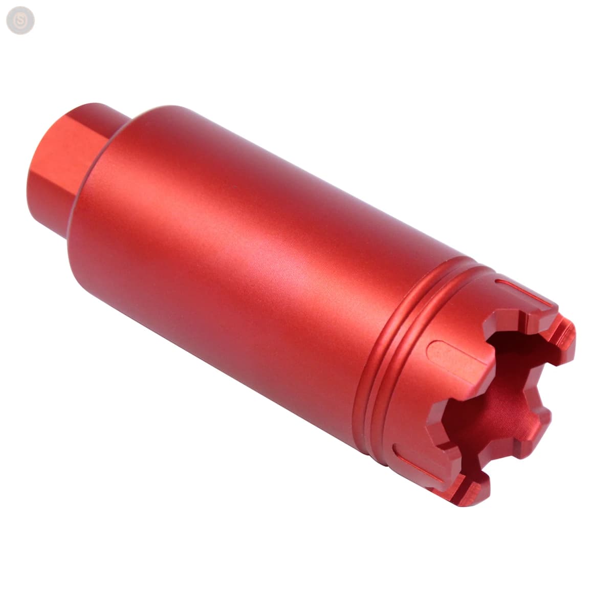 AR-15 Slim Line ‘Trident’ Flash Can w/Glass Breaker (Anodized Red)
