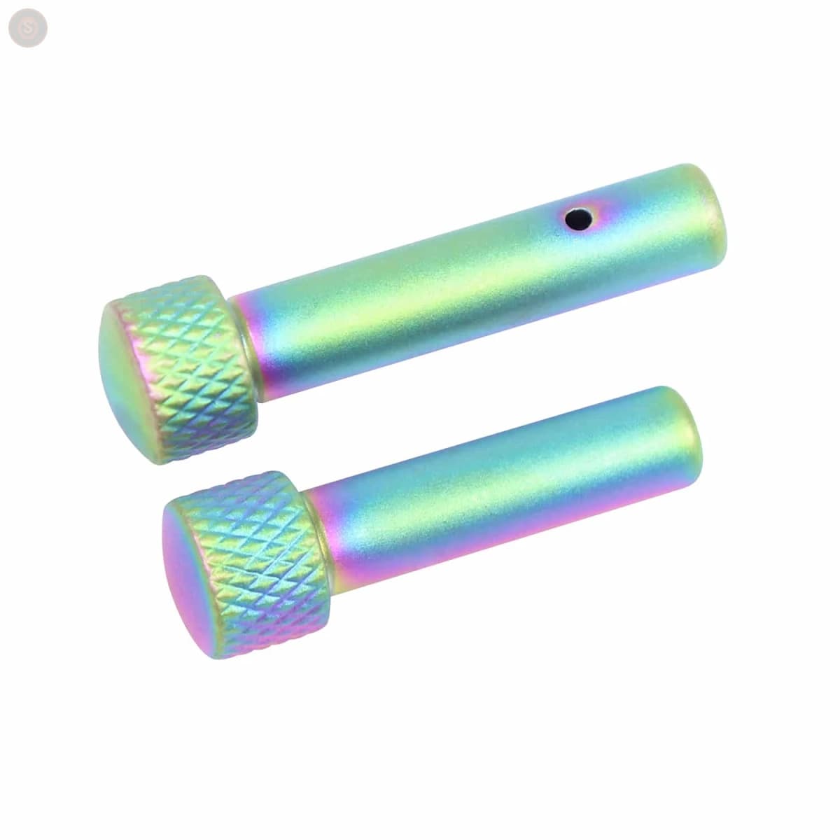 AR-15 Extended Takedown Pin Set Gen 2 (Matte Rainbow PVD)