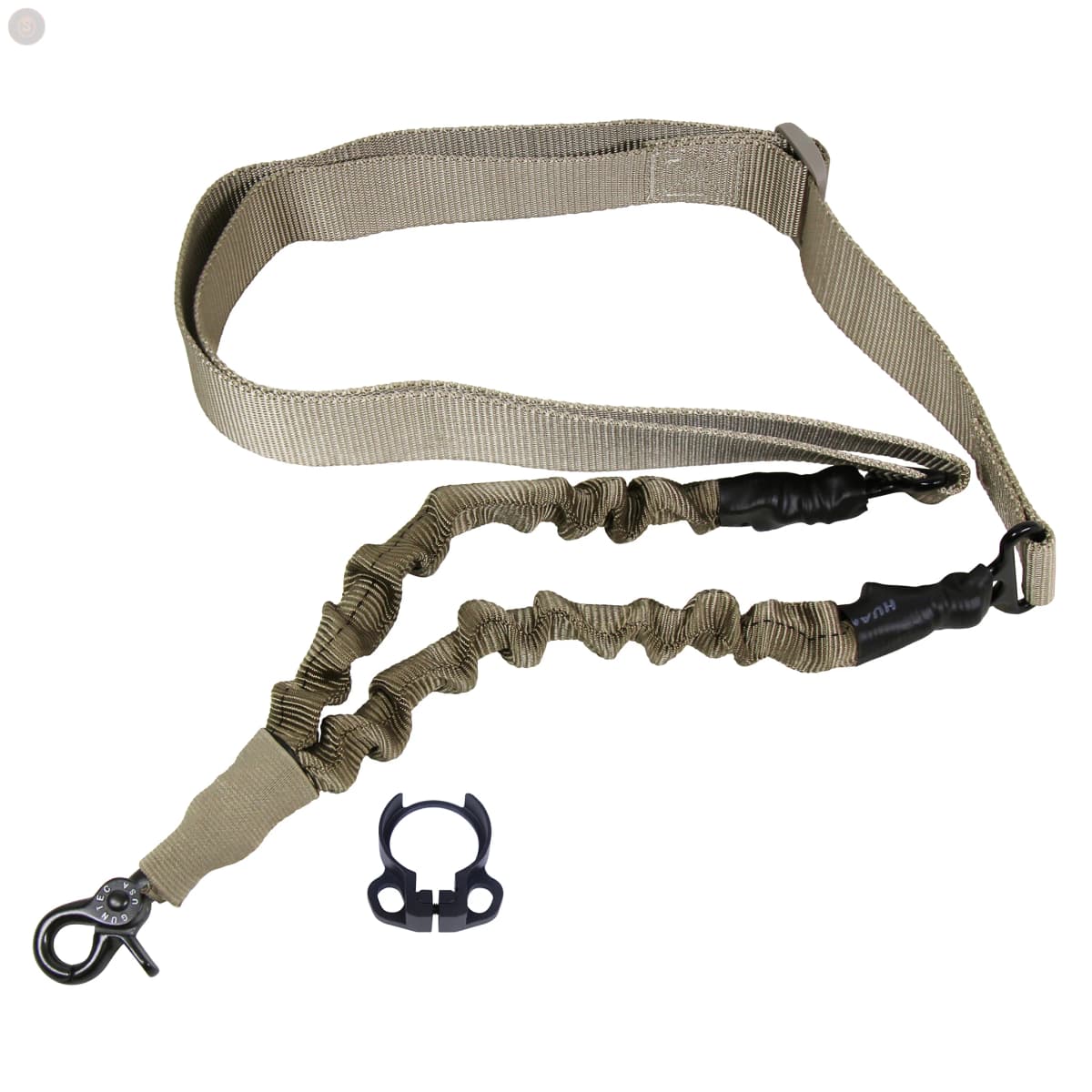 Single-Point Bungee Sling with QD Snap Hook & Ambidextrous Adapter Combo (Tan)