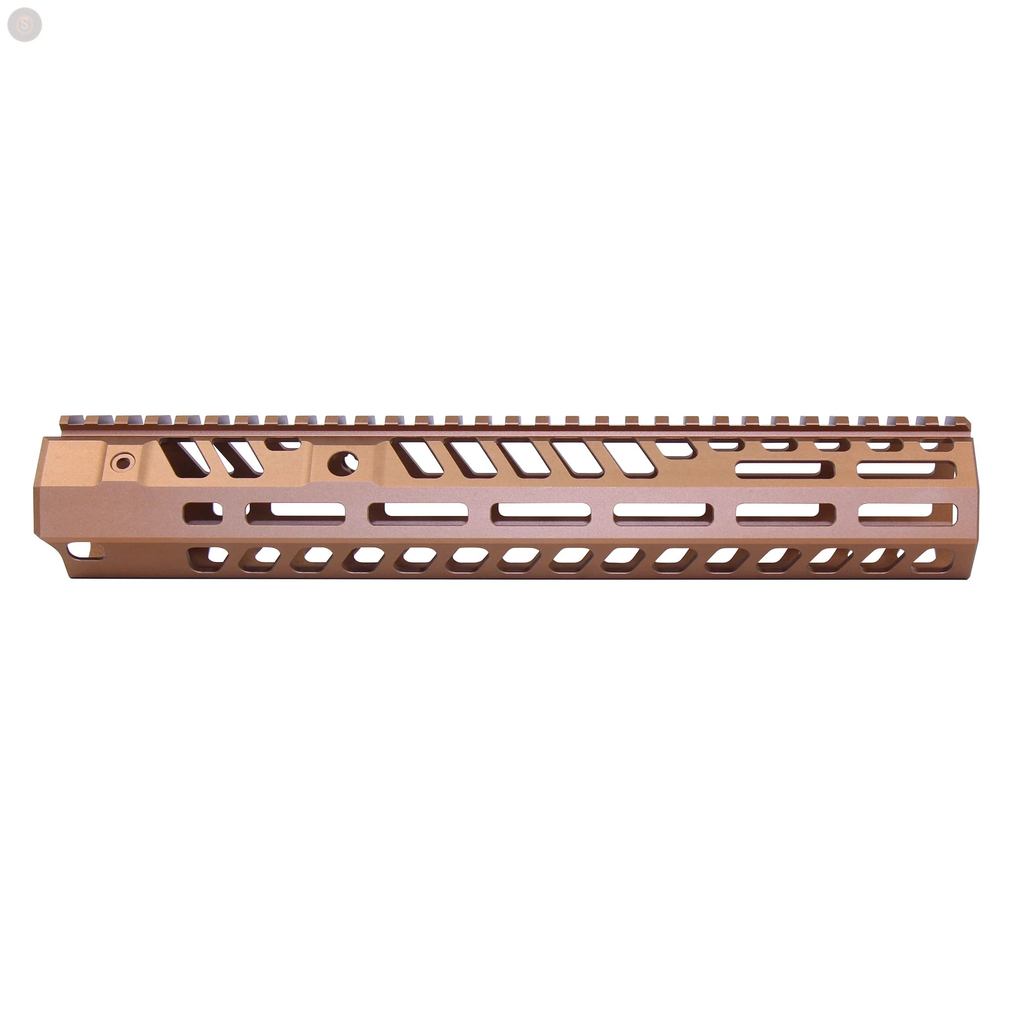 AR-15 12" M-LOK Free-Float Handguard, Suppressor-Compatible (Anodized Bronze)