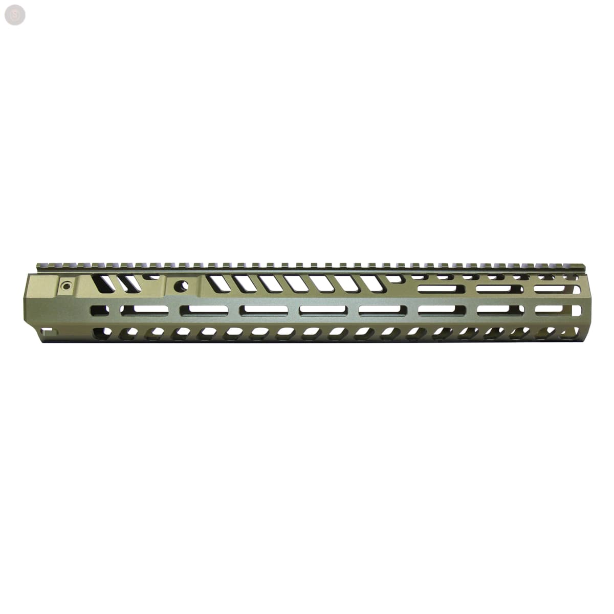 AR-15 15" M-LOK Free-Float Handguard, Suppressor-Compatible (Anodized Green)